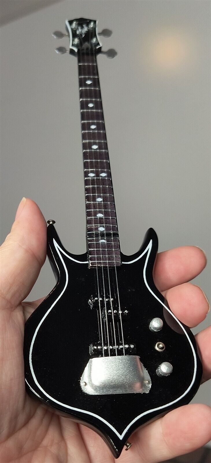 Kiss "Gene Simmons - Punisher Bass" Licensed Mini Guitar