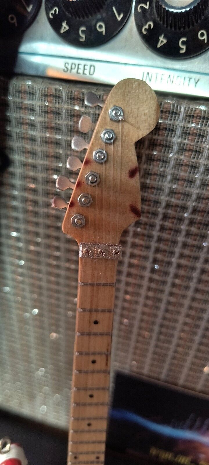 Van Halen "EVH - Frankenstein" Red & White Licensed Mini Guitar