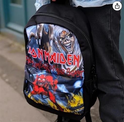 Iron Maiden "Number of the Beast" Rocksax Classic Backpack