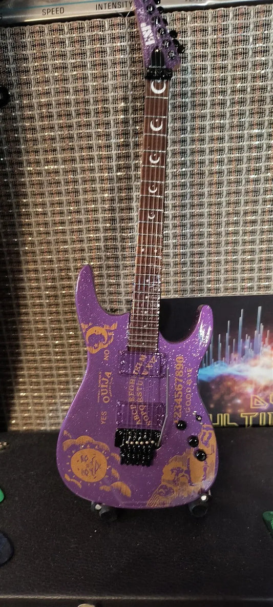 Metallica "Kirk Hammett - Purple Ouija Board" Licensed Mini Guitar