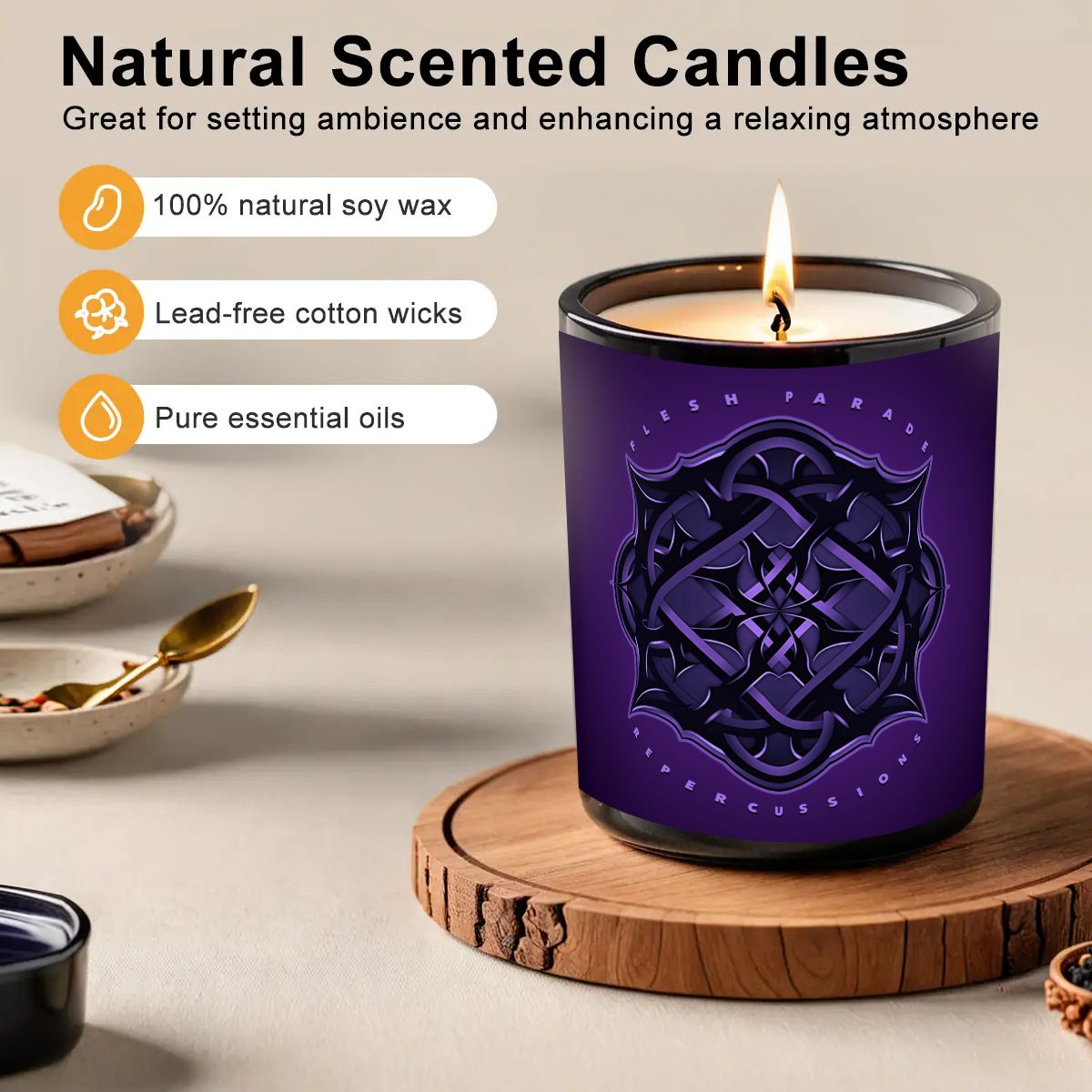 Flesh Parade "Repercussions" Lavender Karma Scented Candle