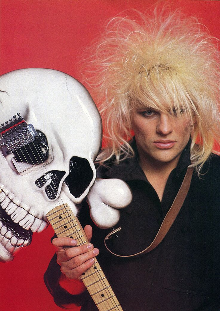 Poison "B.C. Rich® Official - C.C. DeVille Skull" Licensed Mini Guitar