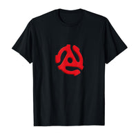 Dj 45 Rpm Adapter Turntable Record T-Shirt - Streetwear Style Men Women Gifts Great