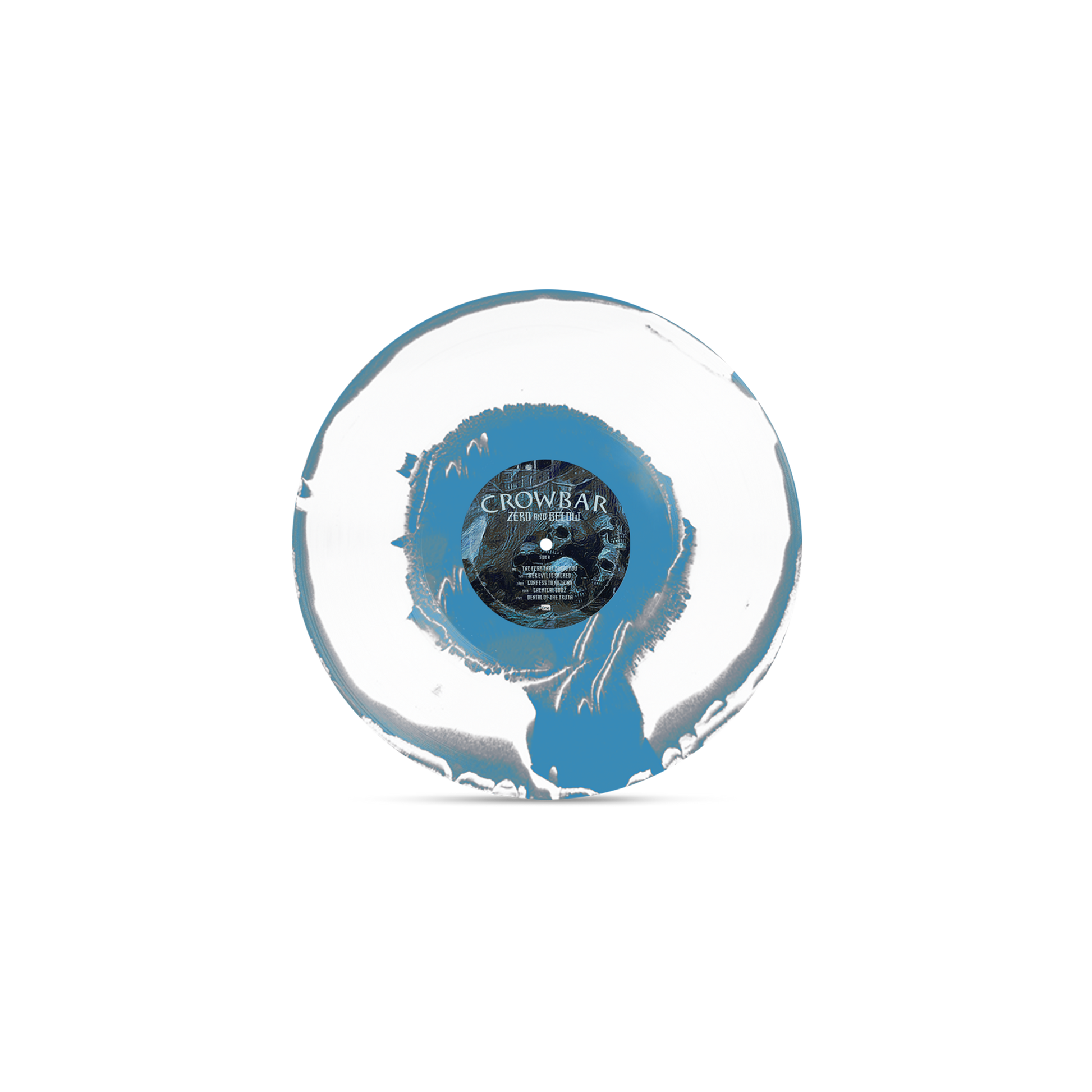 Crowbar "Zero And Below" Aside B-Side Sky Blue, Grey & White Vinyl