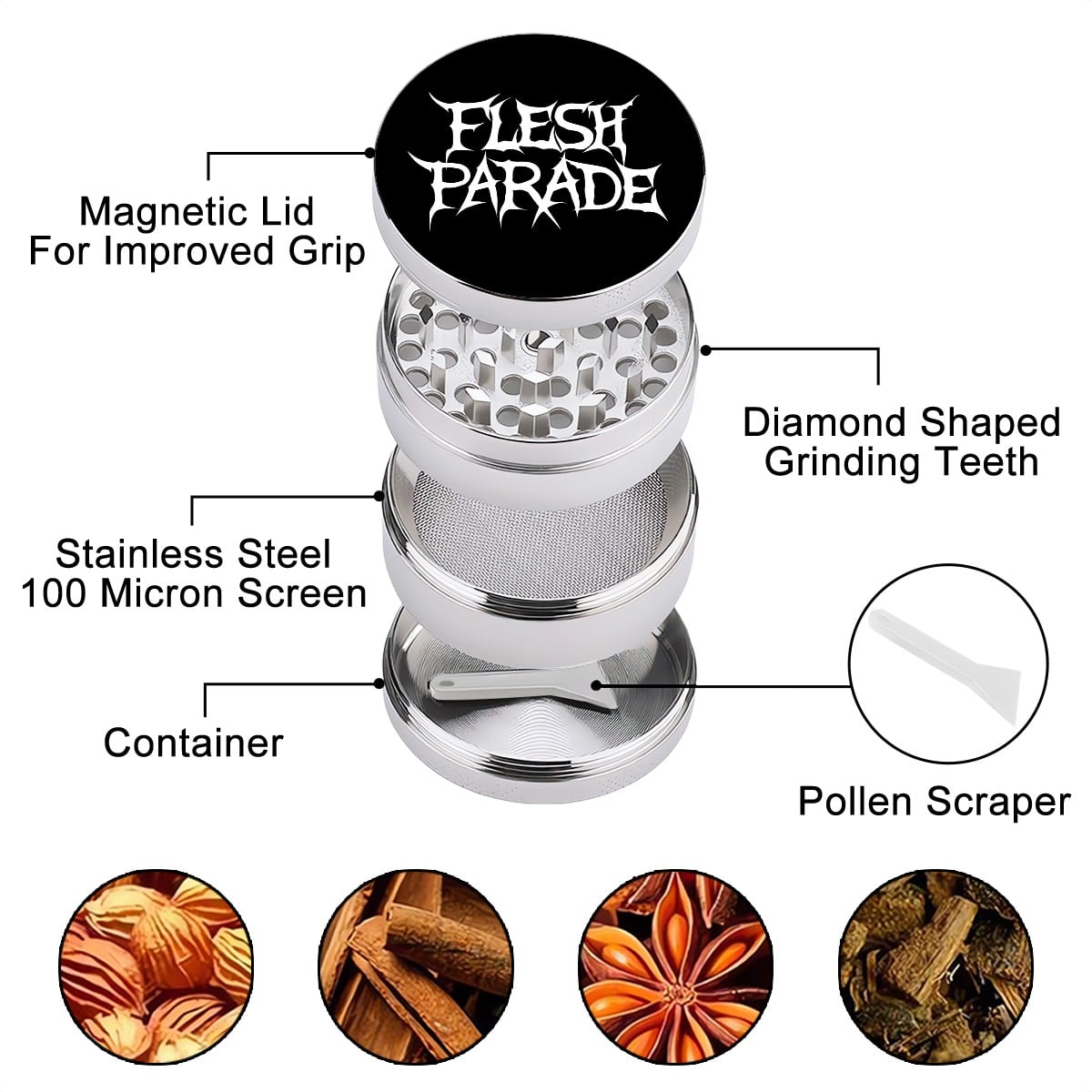 Flesh Parade "Classic Logo" Grinder