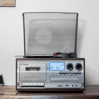 Victor Cosmopolitan 8-in-1 Turntable Music Center Espresso - Refurbished Jupiter Gear Home