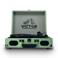 Victor Metro Plus Portable Dual Bluetooth Suitcase Turntable Jupiter Gear Home