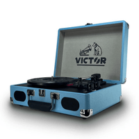 Victor Metro Plus Portable Dual Bluetooth Suitcase Turntable Jupiter Gear Home