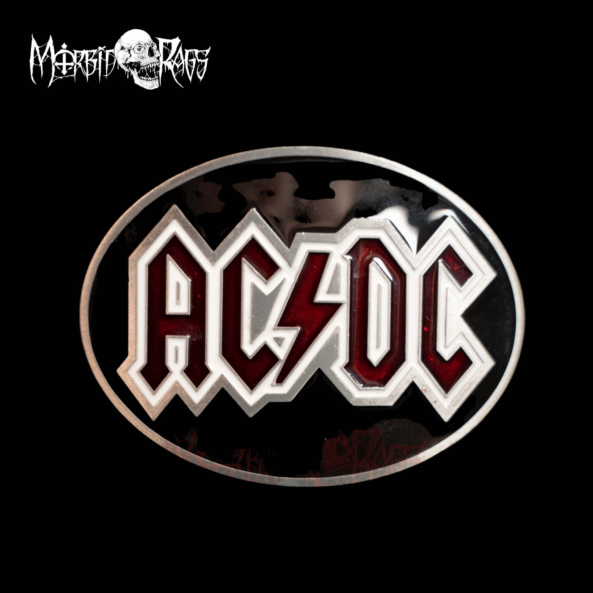 AC/DC "Oval" Belt Buckle - Mainstay Entertainment