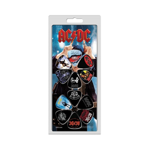 AC/DC "Set of 12 Album Cover" Licensed Guitar Picks - Mainstay Entertainment