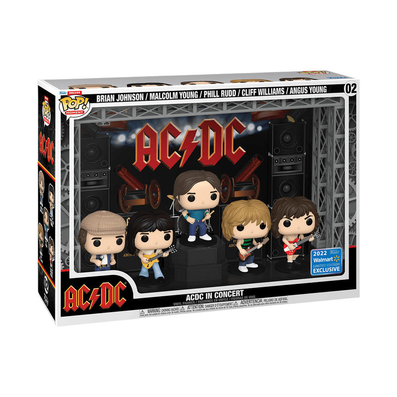 Funko Pop Moment Deluxe AC/DC in Concert Rock Movie Heroes