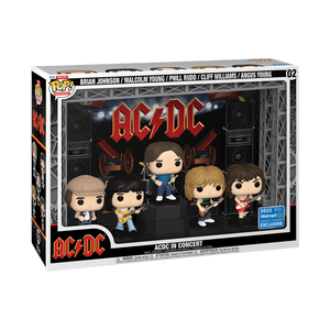 Funko Pop Moment Deluxe AC/DC in Concert Rock Movie Heroes