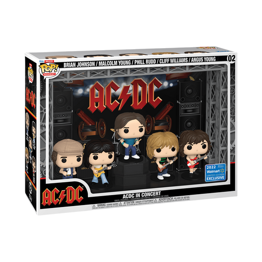 Funko Pop Moment Deluxe AC/DC in Concert Rock Movie Heroes
