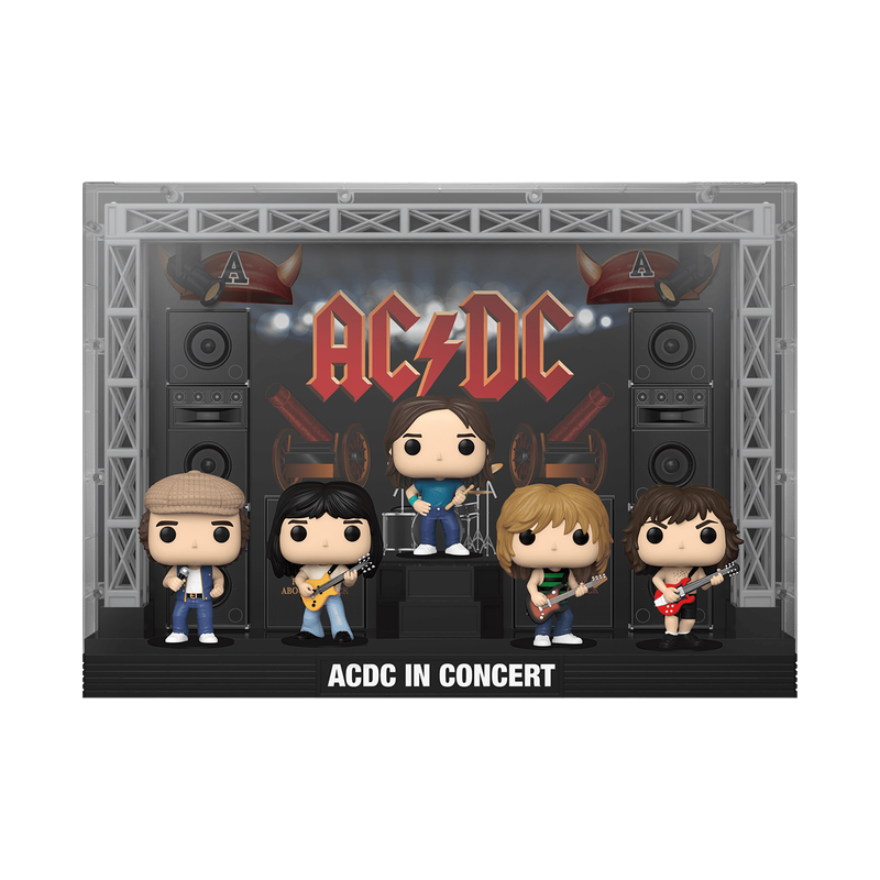 Funko Pop Moment Deluxe AC/DC in Concert Rock Movie Heroes