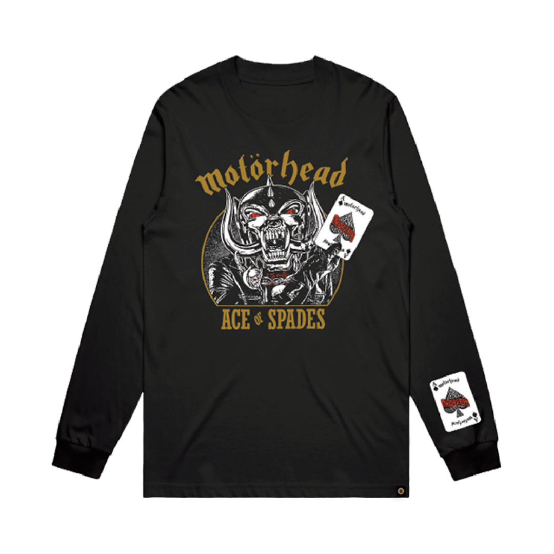 MOTORHEAD 'ACE OF SPADES' EXCLUSIVE T-SHIRT LONG SLEEVE Revolver Magazine