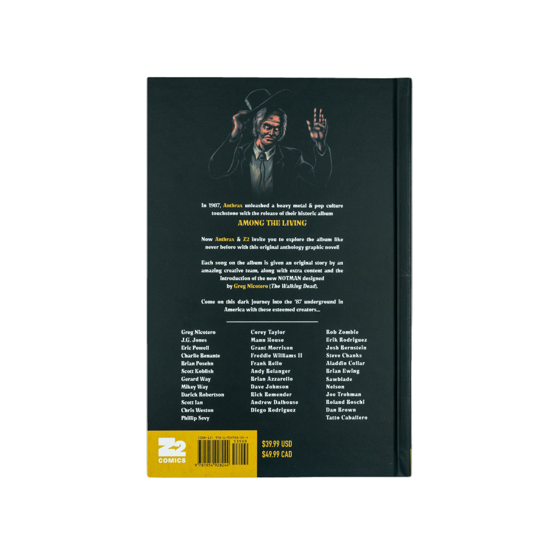 Anthrax "Among The Living" Hard Cover Book - Mainstay Entertainment