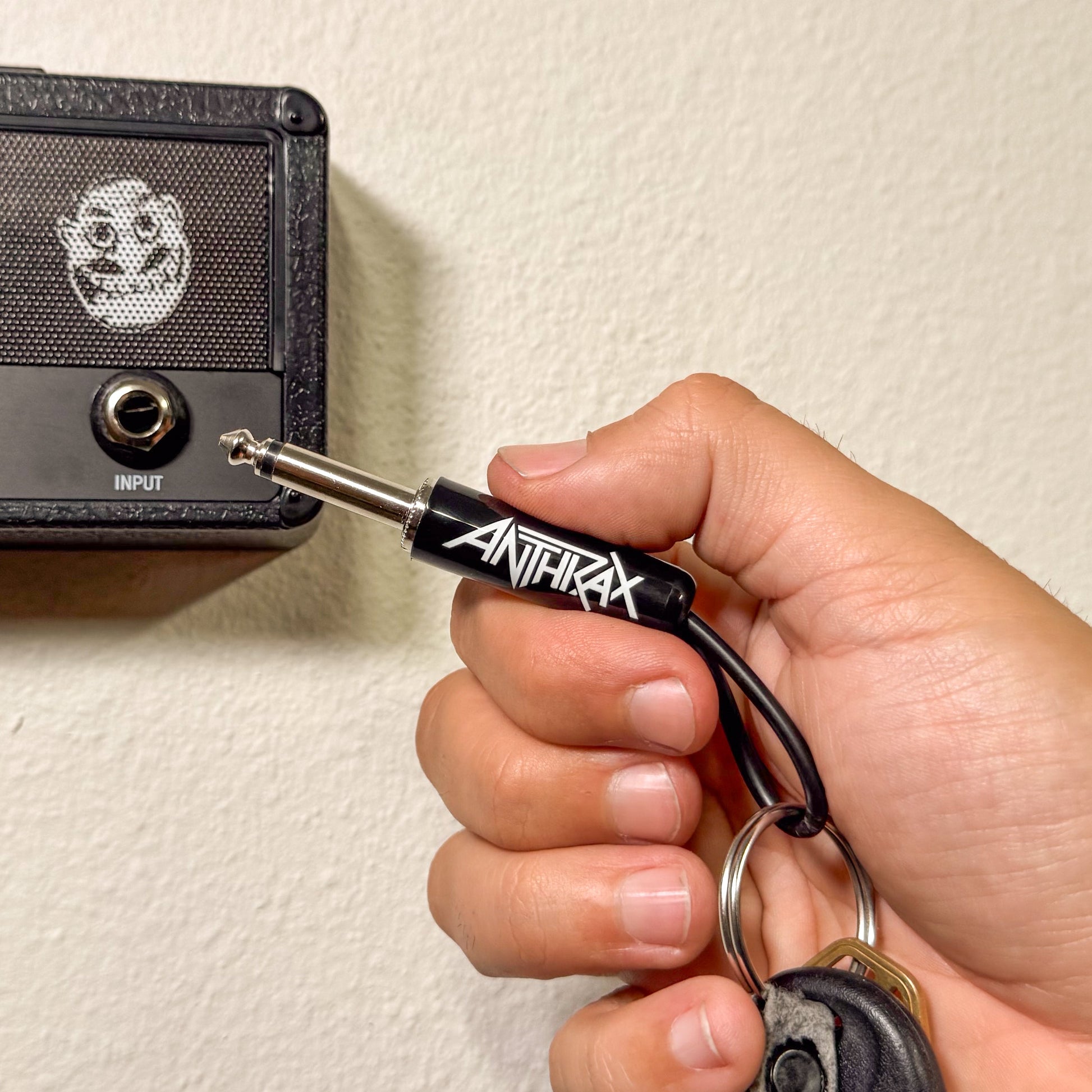 Anthrax "Logo" Guitar Plug Keychain - Mainstay Entertainment