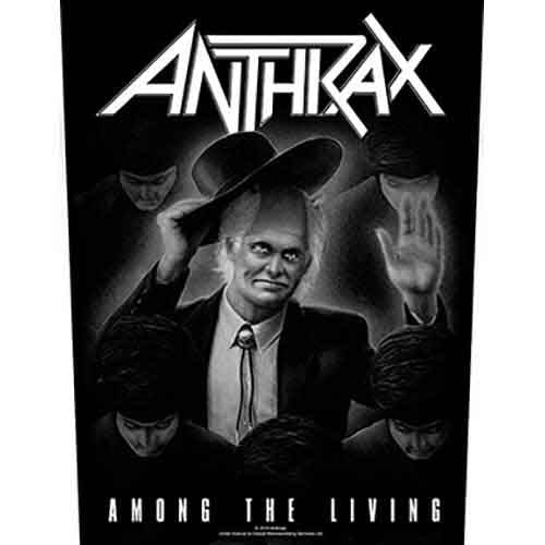 Anthrax - Among the Living Back Patch Rock Movie Heroes