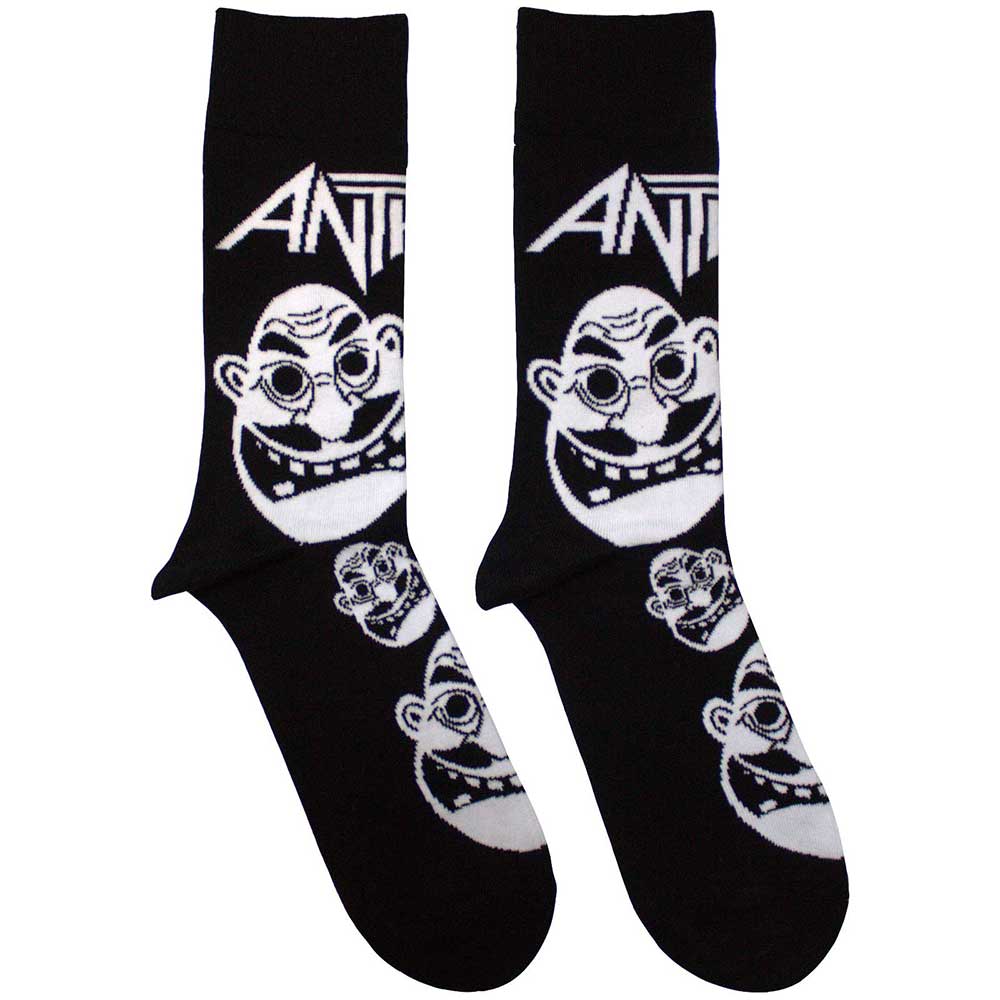 Anthrax - Faces Pattern Unisex Ankle Socks 7.5 - 11.5 Rock Movie Heroes