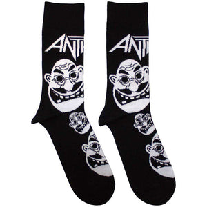 Anthrax - Faces Pattern Unisex Ankle Socks 7.5 - 11.5 Rock Movie Heroes