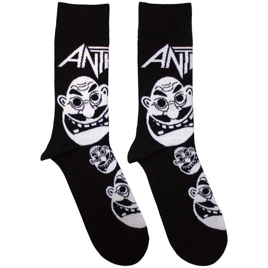 Anthrax - Faces Pattern Unisex Ankle Socks 7.5 - 11.5 Rock Movie Heroes