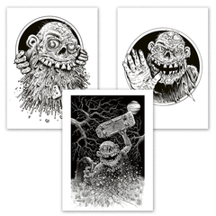Anthrax "Among The Living" Sawblade 3-Print Lithograph Set (Limited to 100)