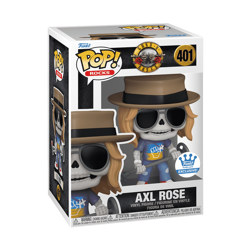 Funko Pop Rocks - Guns N Roses Axl Rose #401 Shop Exclusive Rock Movie Heroes