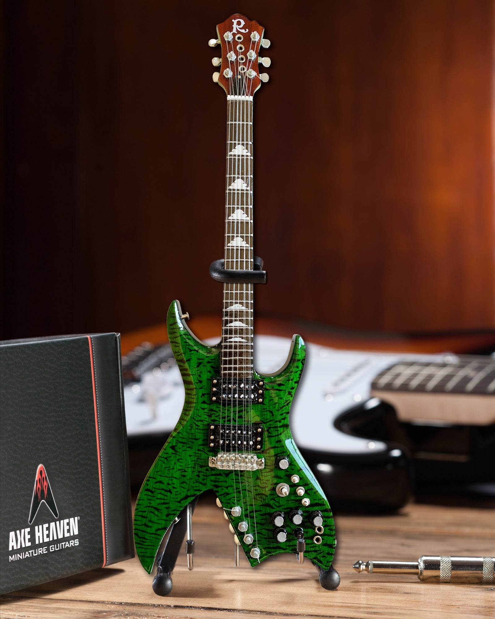 B.C. Rich® "Official Bich Green" Licensed Mini Guitar - Mainstay Entertainment