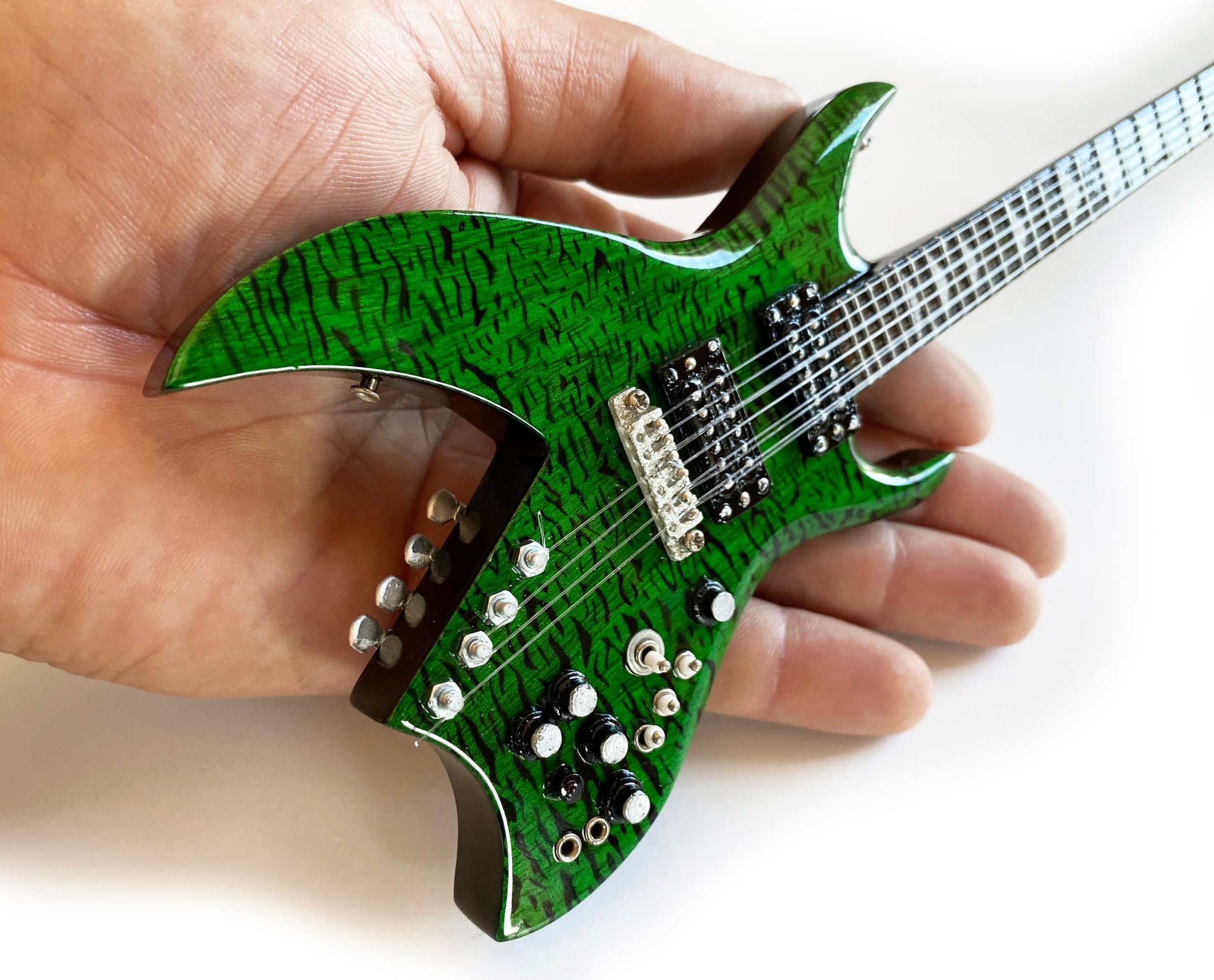 B.C. Rich® "Official Bich Green" Licensed Mini Guitar - Mainstay Entertainment