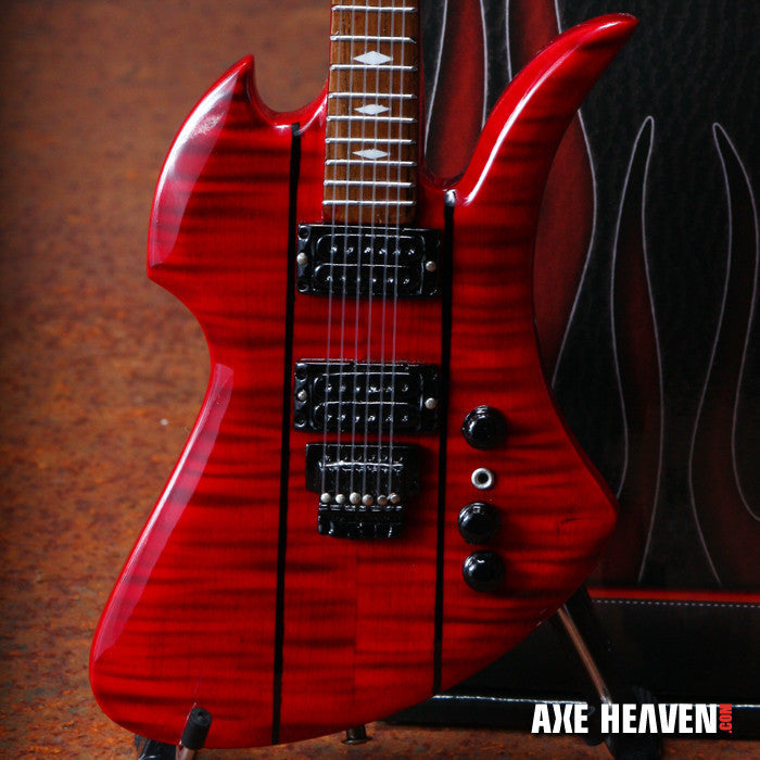 B.C. Rich® "Official Red Stained Mockingbird®" Licensed Mini Guitar - Mainstay Entertainment