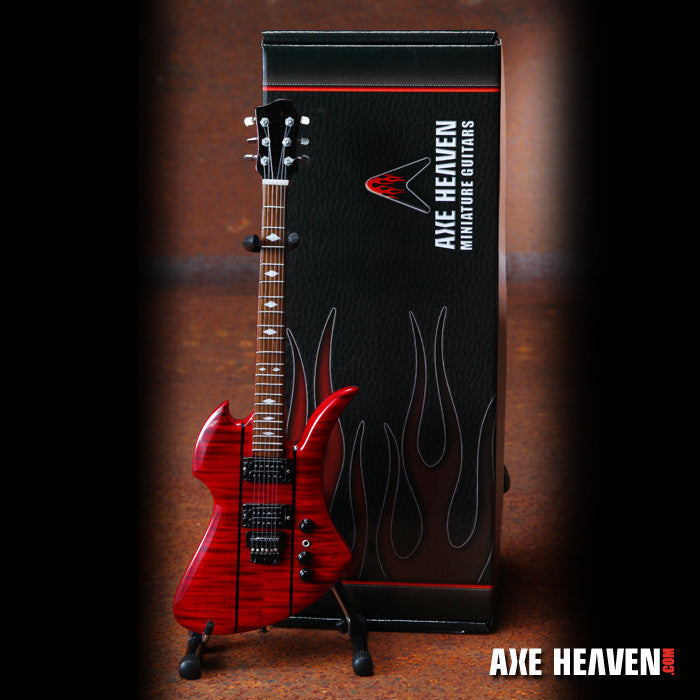 B.C. Rich® "Official Red Stained Mockingbird®" Licensed Mini Guitar - Mainstay Entertainment