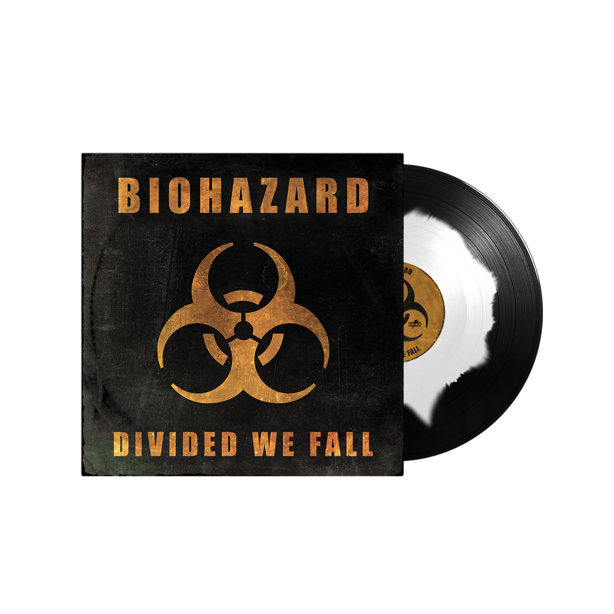 BIOHAZARD ‘DIVIDED WE FALL’ LP (Exclusive – Limited to 400, White/Black Corona Vinyl) Revolver Magazine