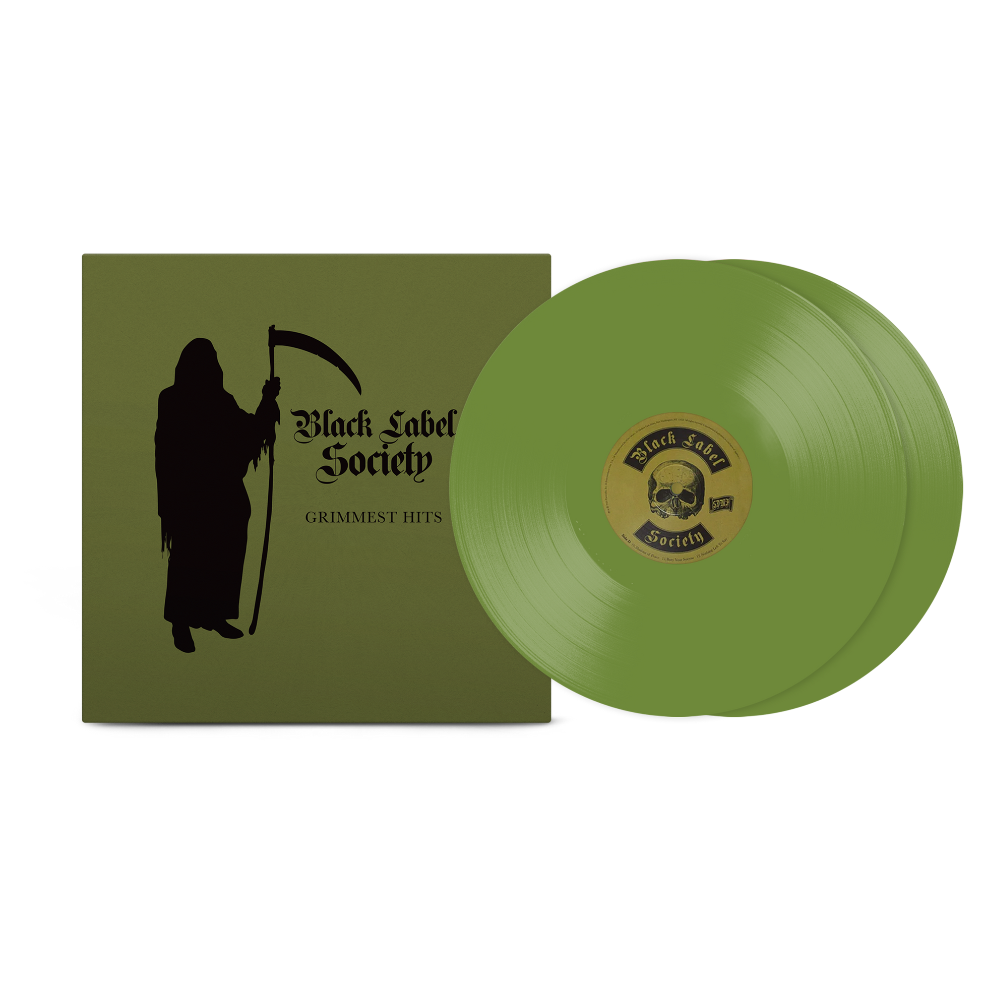 Black Label Society "Grimmest Hits" Forest Green 2xLP Vinyl