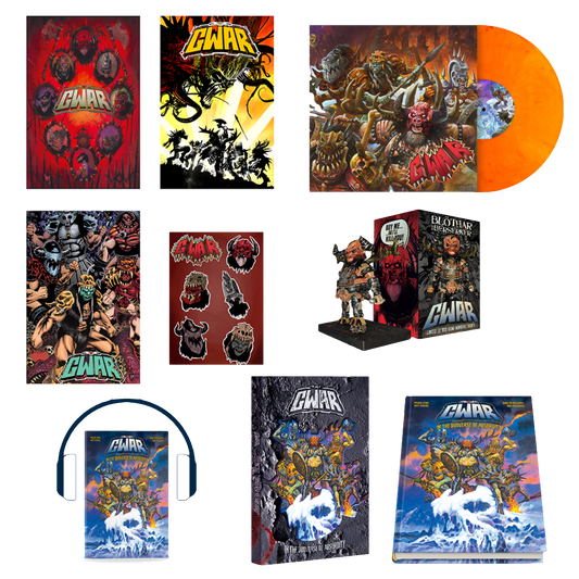 GWAR "In The Duoverse of Absurdity (SIGNED)" Super Deluxe Hard Cover Book Bundle
