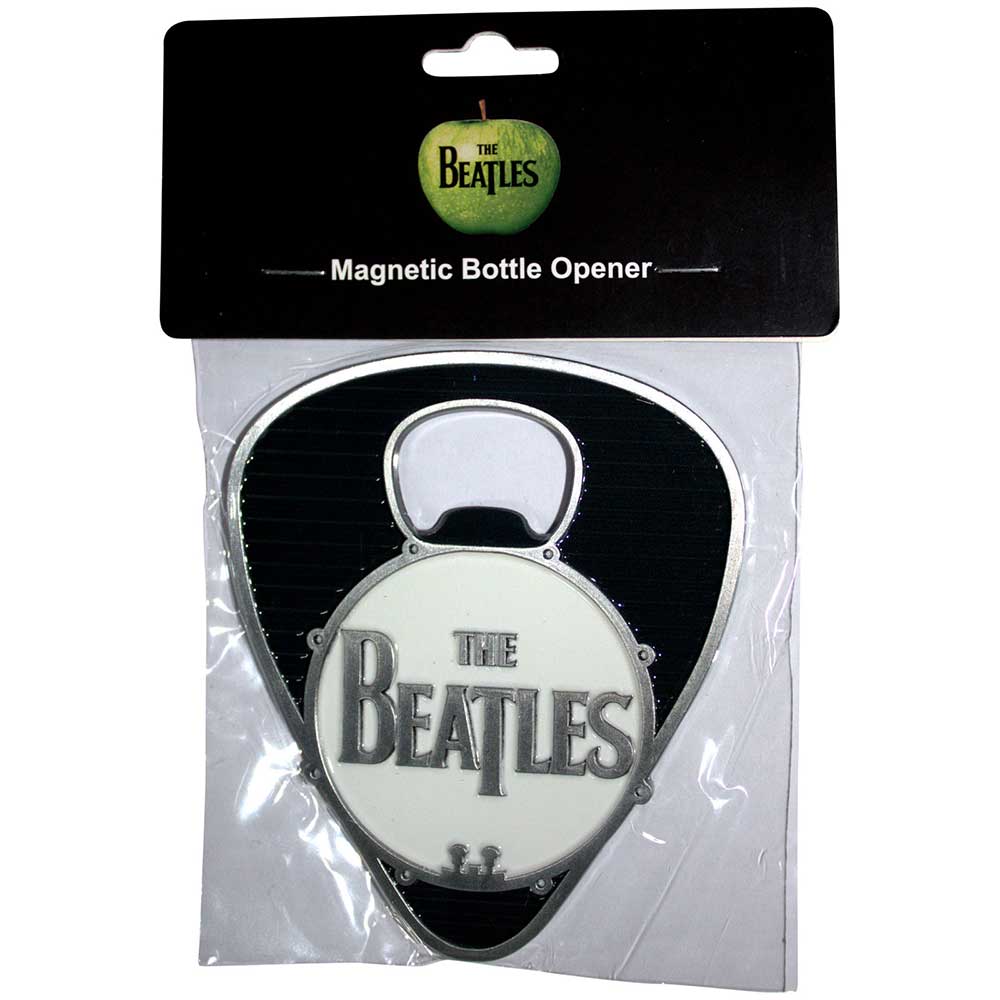 The Beatles - Drum Logo Plectrum Bottle Opener Magnet Rock Movie Heroes
