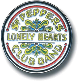 The Beatles - Sgt Pepper Drum Metal Pin Badge Rock Movie Heroes