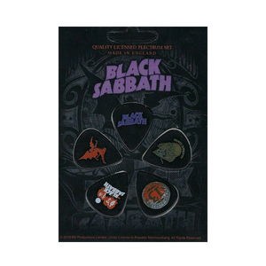 Black Sabbath "Set of 5" Licensed Guitar Picks - Mainstay Entertainment