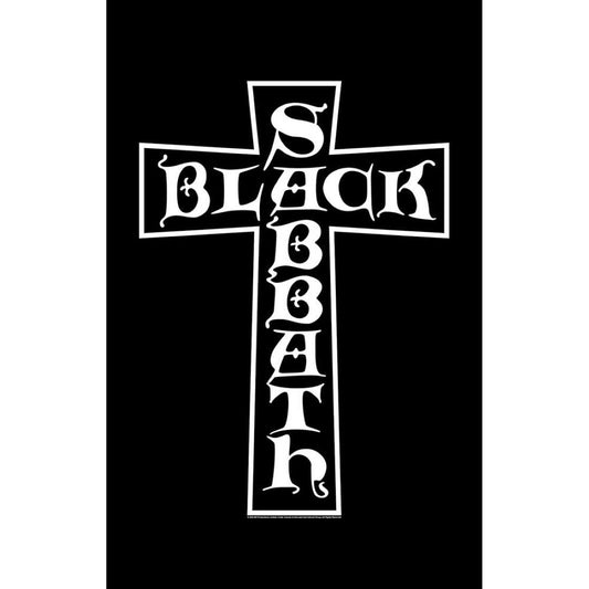 Black Sabbath - Black Cross Textile Poster Flag Rock Movie Heroes