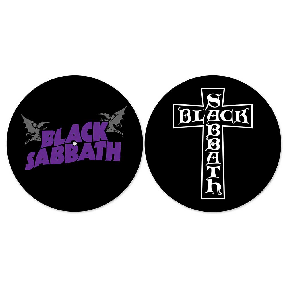 Black Sabbath - Wavy Logo Turntable Slipmat Set of 2 Rock Movie Heroes