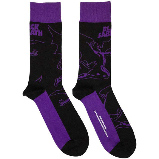 Black Sabbath Logo and Demon - Unisex Ankle Socks Rock Movie Heroes