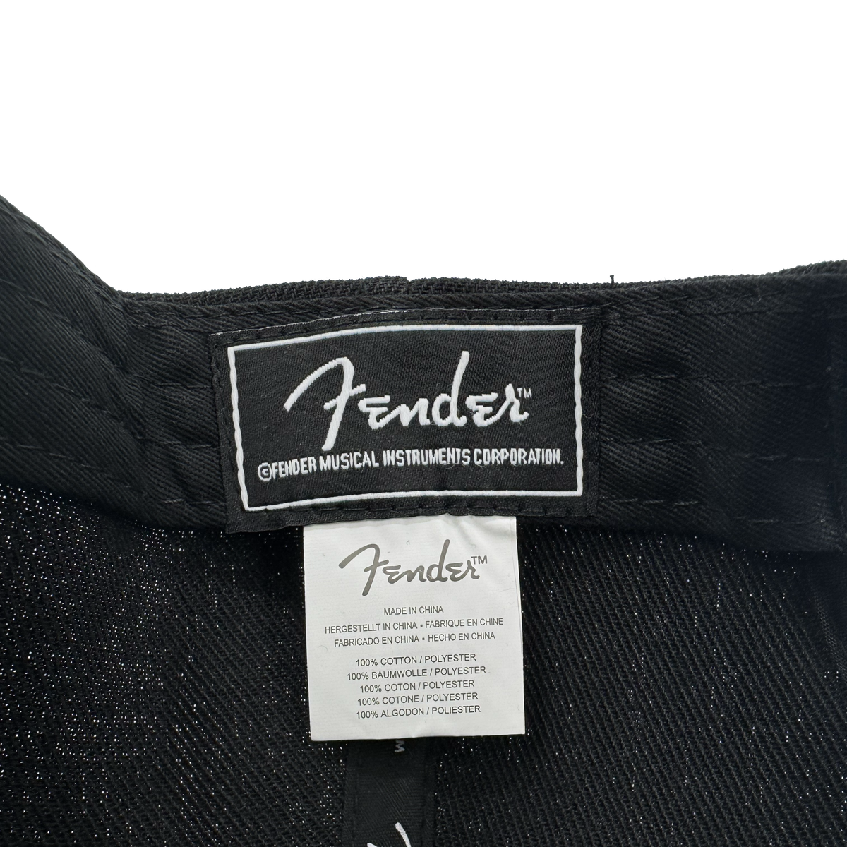 Fender Black Flat Bill Hat Pluginz Keychains