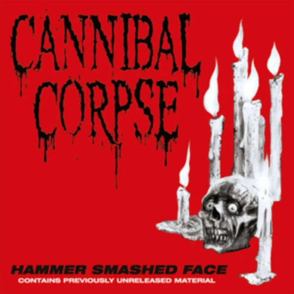 Cannibal Corpse "Hammer Smashed Face" Clear & Red Splatter Vinyl - Mainstay Entertainment