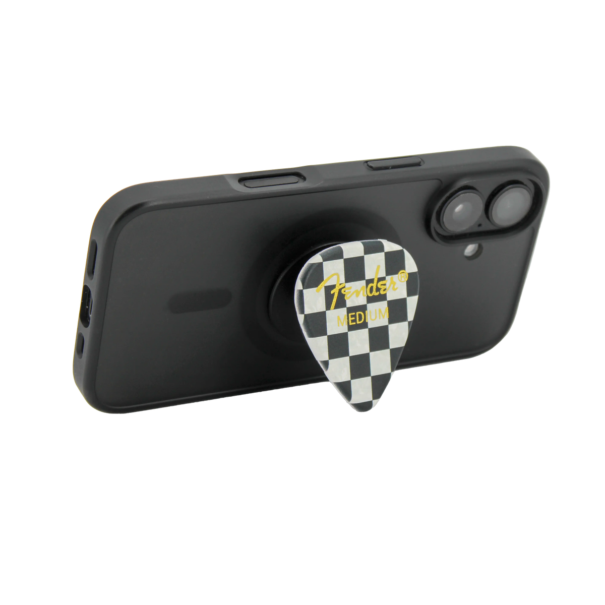 Fender guitar pick phone grip (Checkered) Pluginz Keychains