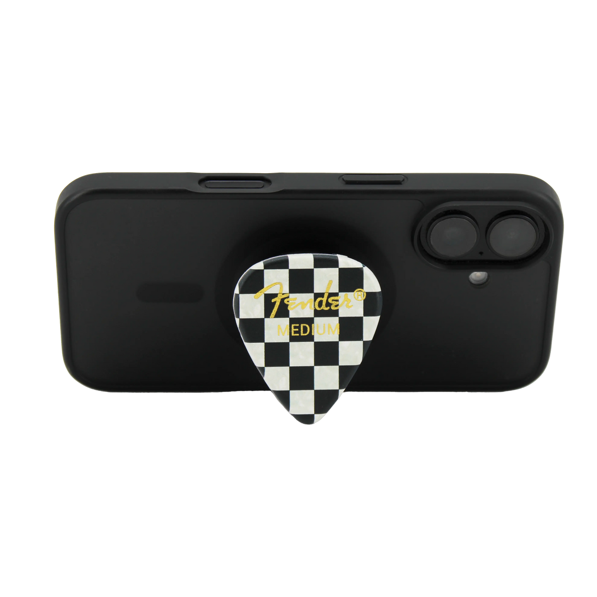 Fender guitar pick phone grip (Checkered) Pluginz Keychains