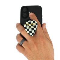 Fender guitar pick phone grip (Checkered) Pluginz Keychains