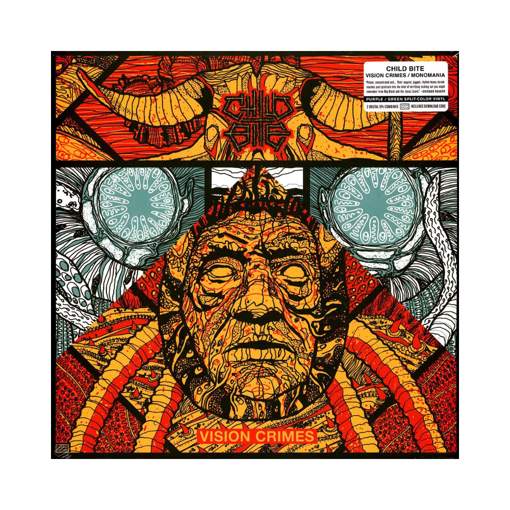 Child Bite "Vision Crimes / Monomania" Purple & Dark Green Vinyl - Mainstay Entertainment