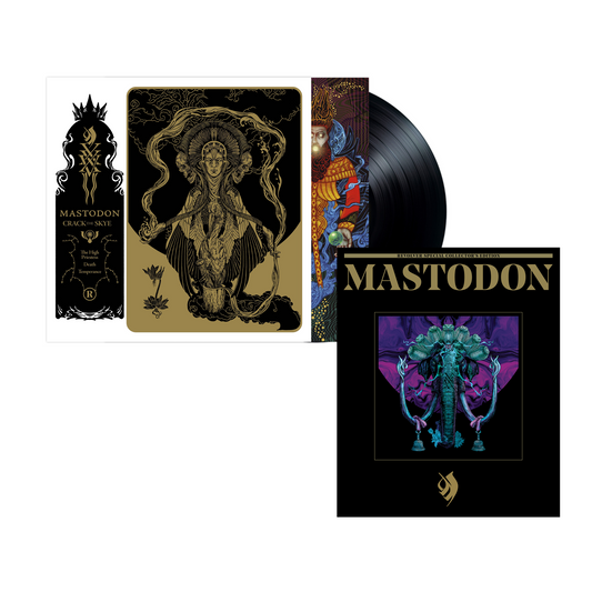 MASTODON ‘CRACK THE SKYE’ LP w/ SIGNED 12"x12" PAUL ROMANO PRINT & COLLECTORS EDITION MAGAZINE Revolver Magazine
