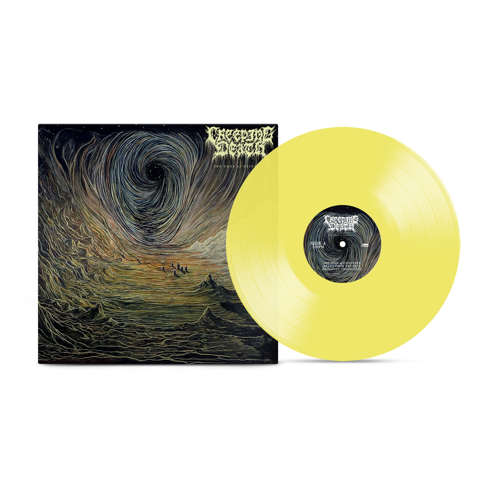 Creeping Death "The Edge of Existence" Clear Yellow Vinyl