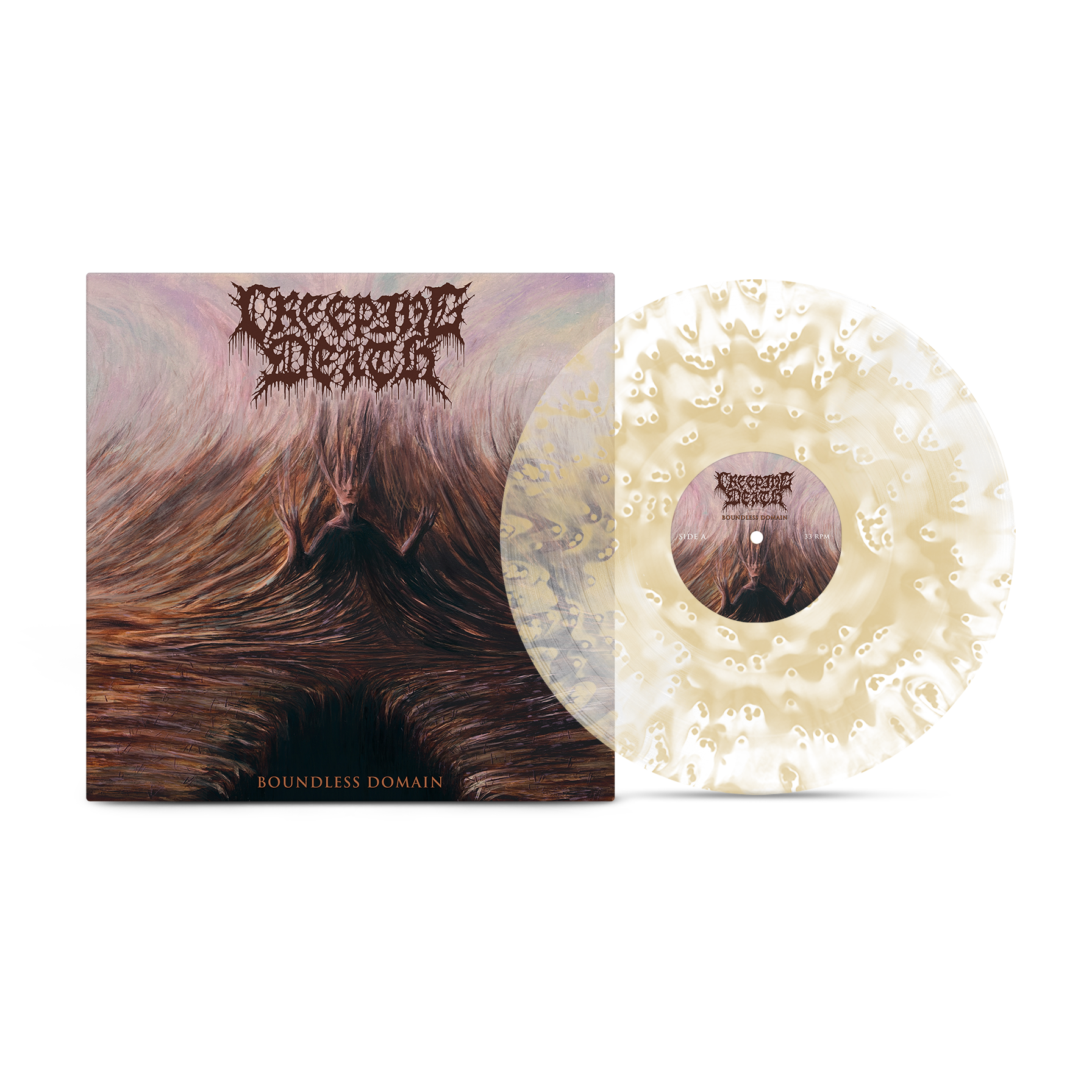 Creeping Death "Boundless Domain" Clear & Tan Ghostly Vinyl