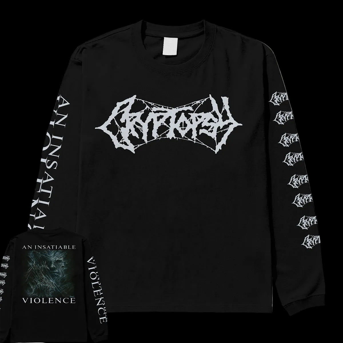 Cryptopsy "Insatiable Logo" SHIRT / HOODIE / SWEATSHIRT - Mainstay Entertainment